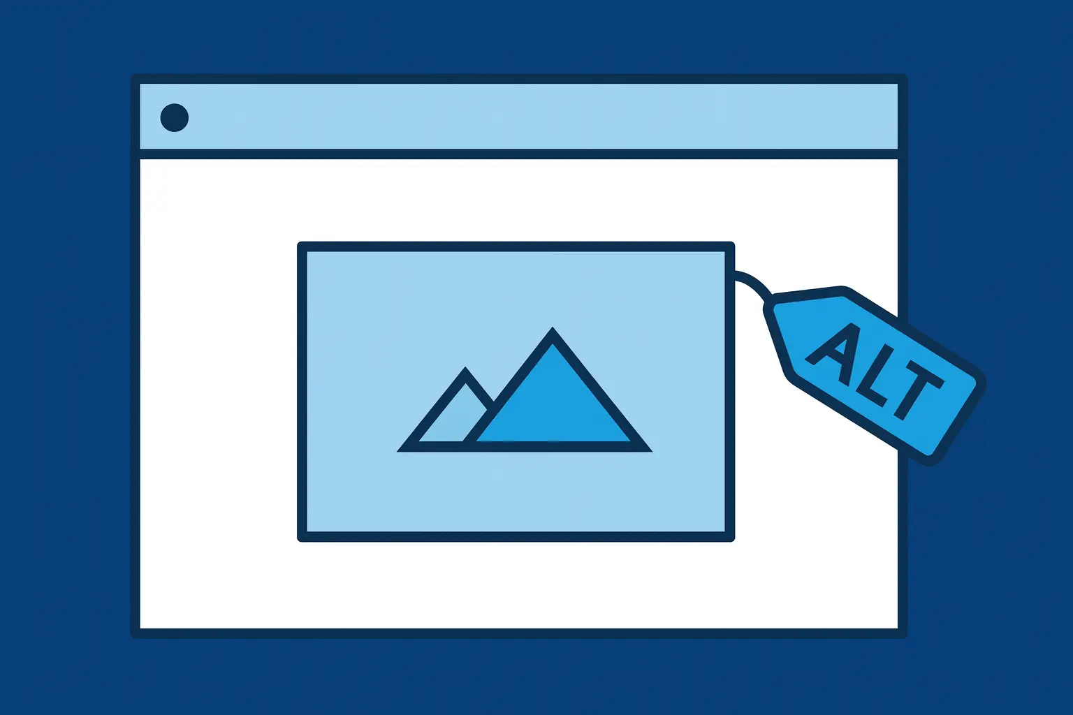 Developer typing alt text descriptions on a laptop screen
